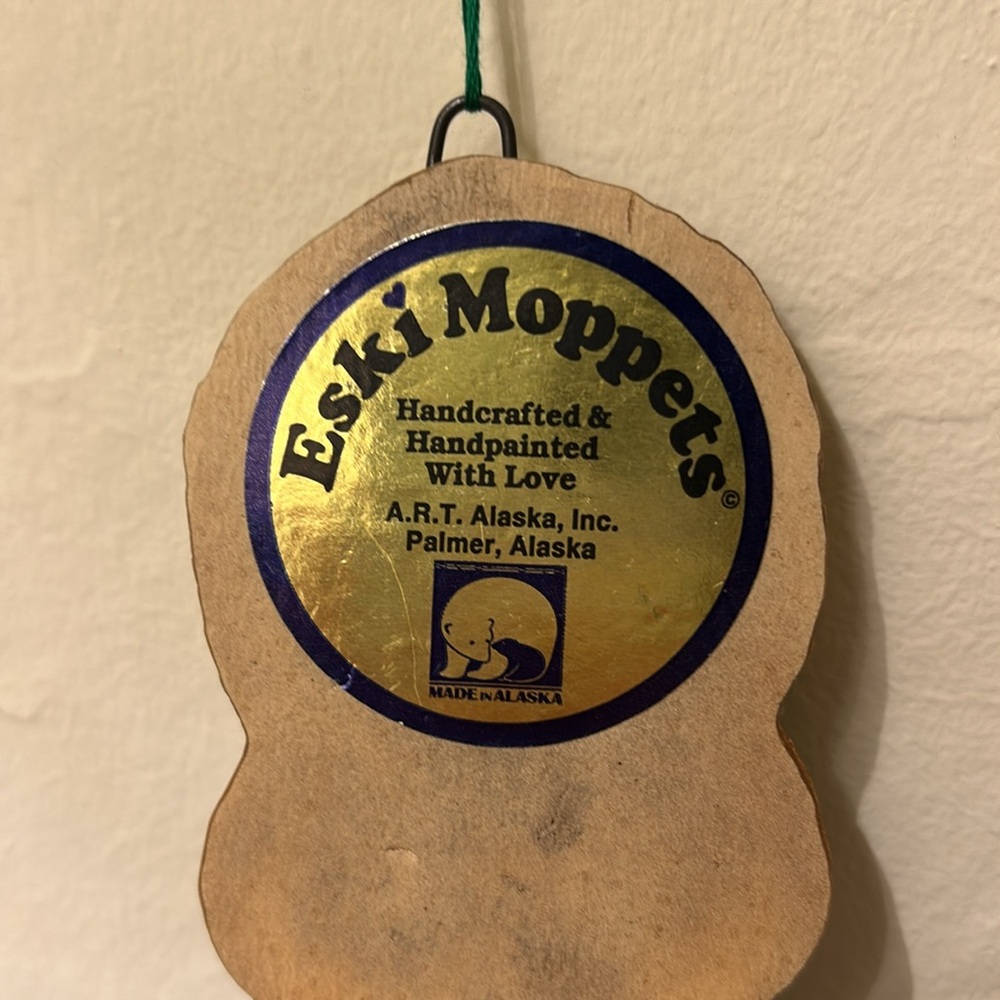 Alaska ornament from Palmer, Alaska. Handcrafted in Alaska. 1990’s - Picture 3 of 3